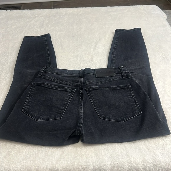 Lucky Black Distressed Sz 4 High Rise Selvedge Cigarette Jeans - Picture 11 of 15